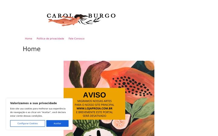 Screenshot of carolburgo.art.br