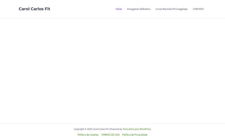 Screenshot of carolcarlosfit.com.br