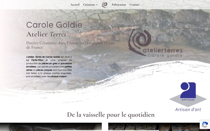Screenshot of carole-goldie.fr