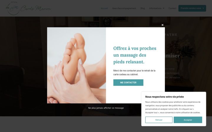 Screenshot ta' carole-marion.fr