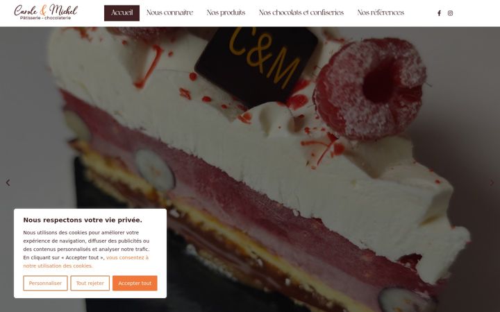 Screenshot ta' carole-michel.fr