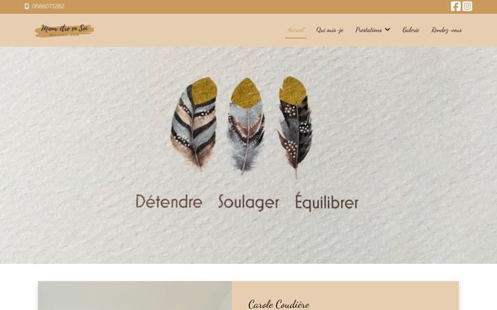 Screenshot of carole-reflexologie.com