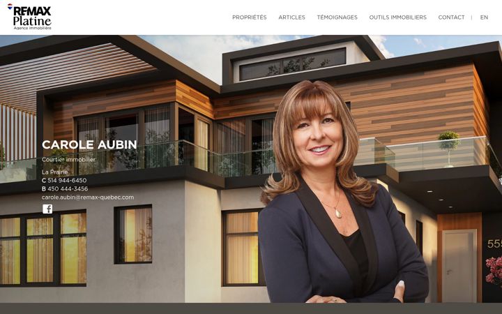 Screenshot of caroleaubin.com