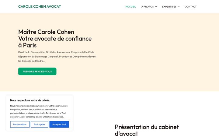 Screenshot of carolecohen.fr