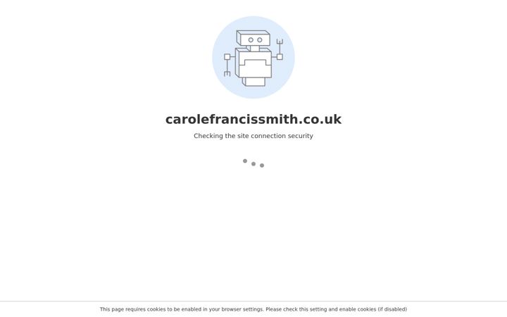 Screenshot of carolefrancissmith.co.uk