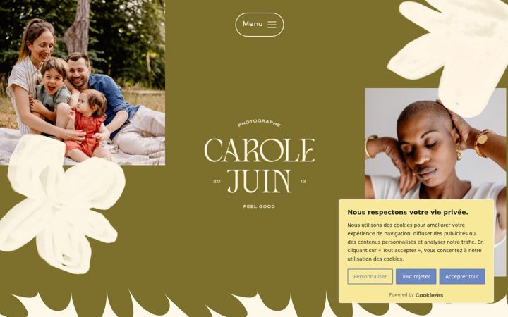 Screenshot of carolejuin.fr