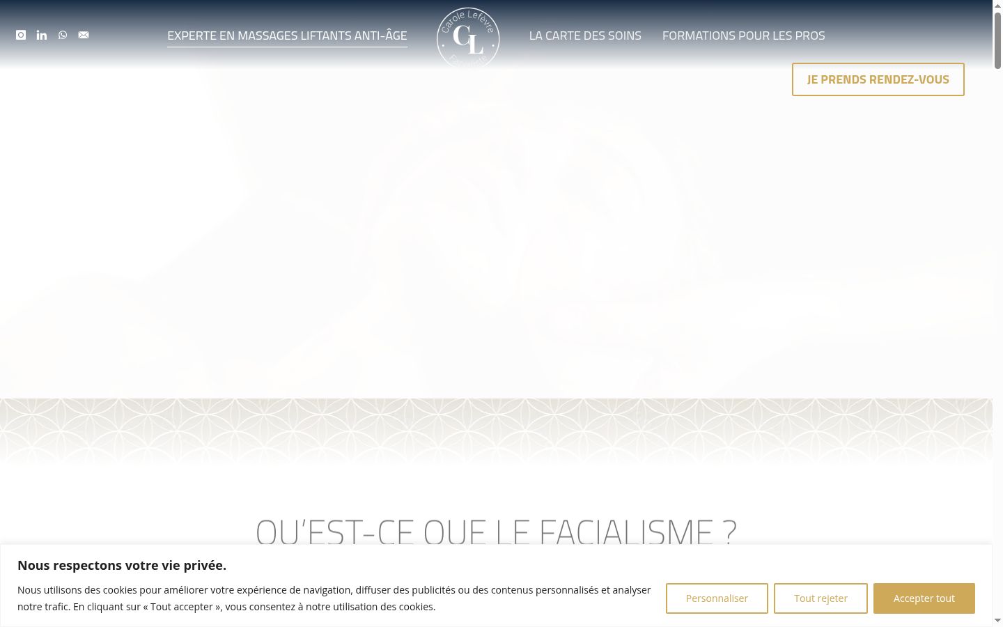 Screenshot tal-banner tal-kunsens muri qabel kwalunkwe interazzjoni