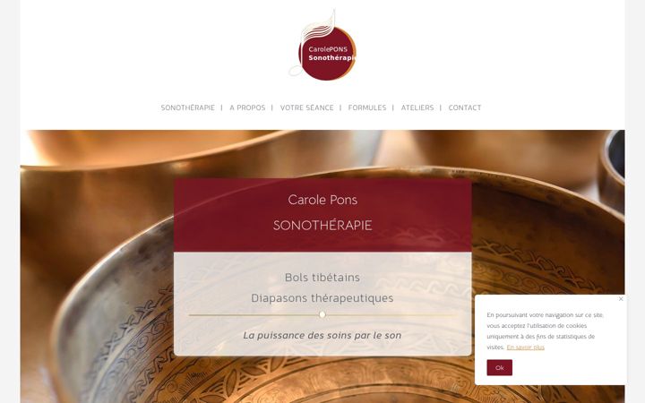 Screenshot ta' carolepons-sonotherapie.fr