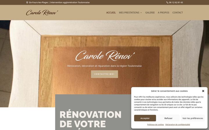 Screenshot of carolerenov83.fr