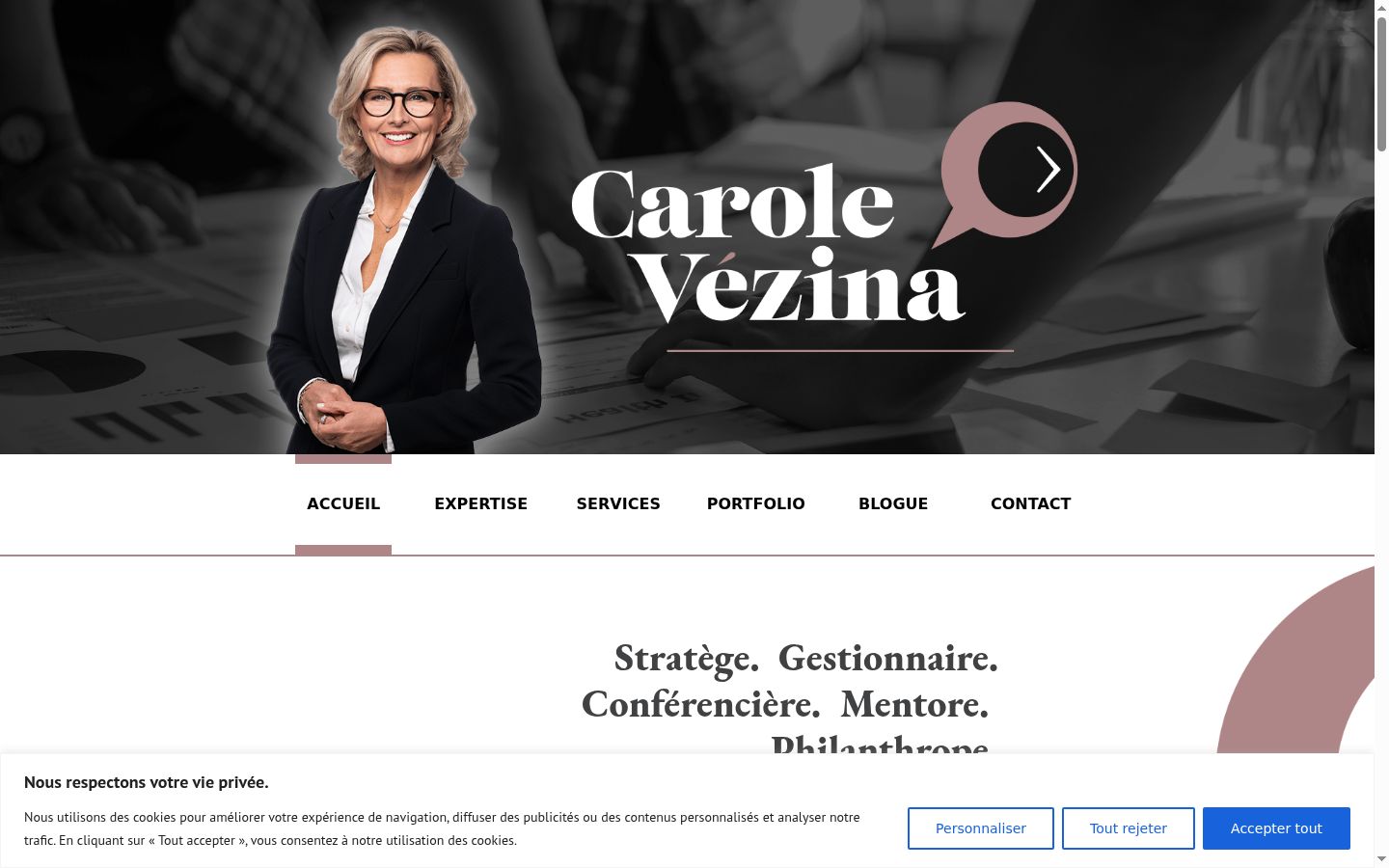 Snimka zaslona bannera za privolu prikazanog prije bilo kakve interakcije