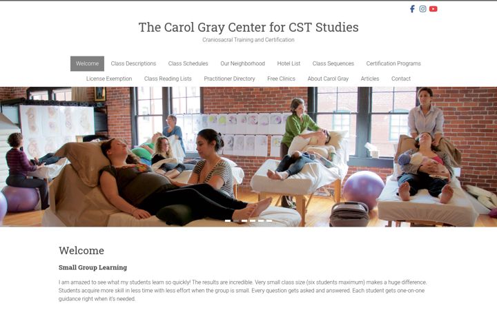 Screenshot of carolgraycenterforcststudies.com