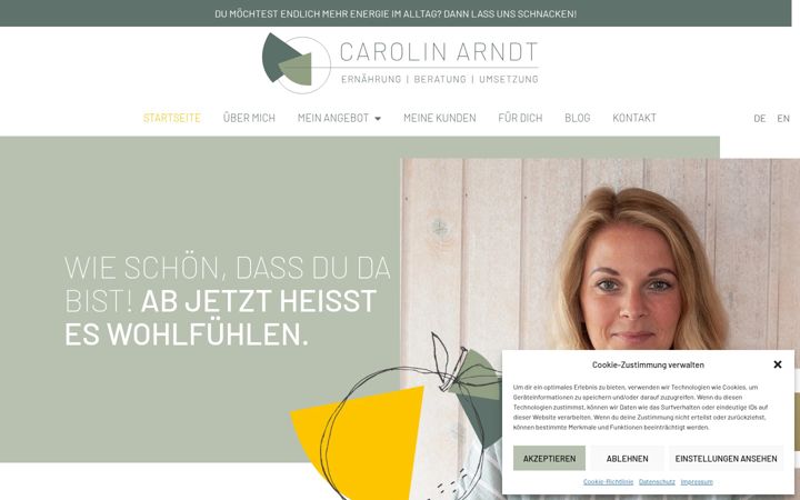 Screenshot of carolin-arndt.de