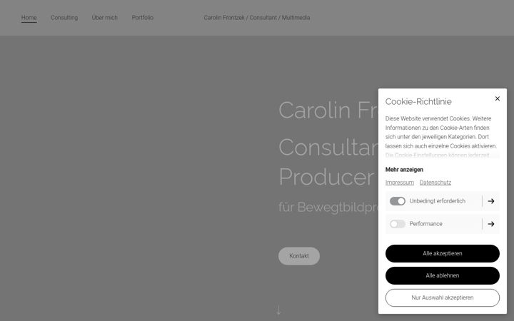 Screenshot of carolin-frontzek-consultant-multimedia.com