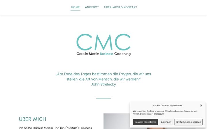 Screenshot of carolin-martin.com