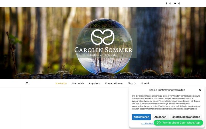 Screenshot of carolin-sommer.com