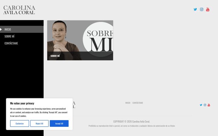 Screenshot of carolina.com.co