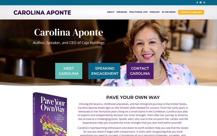 Screenshot of carolinaaponte.com