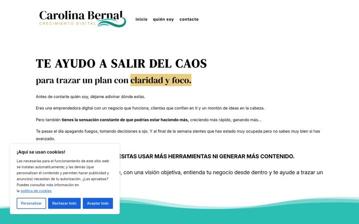 Screenshot of carolinabernal.com