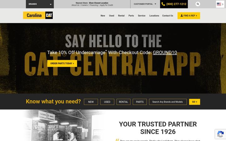 Screenshot of carolinacat.com