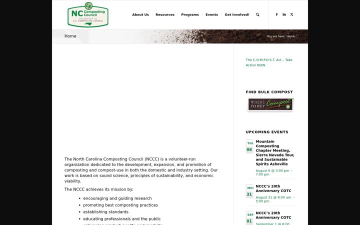 Screenshot of carolinacompost.com