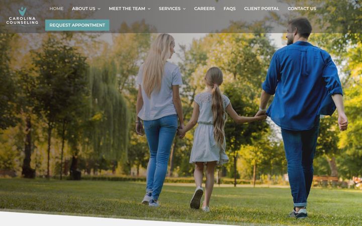 Screenshot of carolinacounselingnc.com