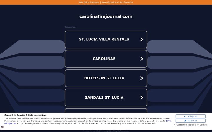 Screenshot of carolinafirejournal.com