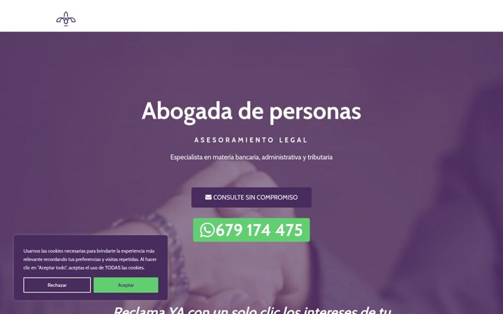 Screenshot of carolinagarciaabogada.com