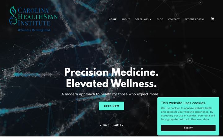 Screenshot of carolinahealthspan.com