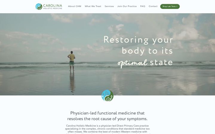 Screenshot of carolinaholisticmedicine.com