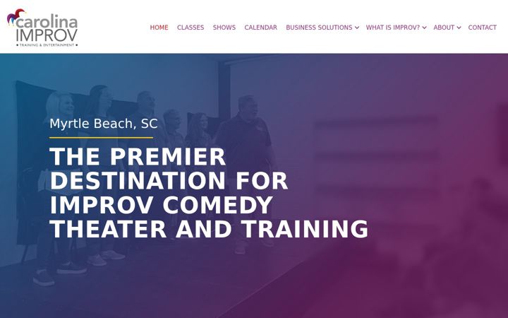 Screenshot of carolinaimprov.com