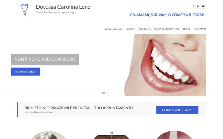 Screenshot of carolinalenzi.it