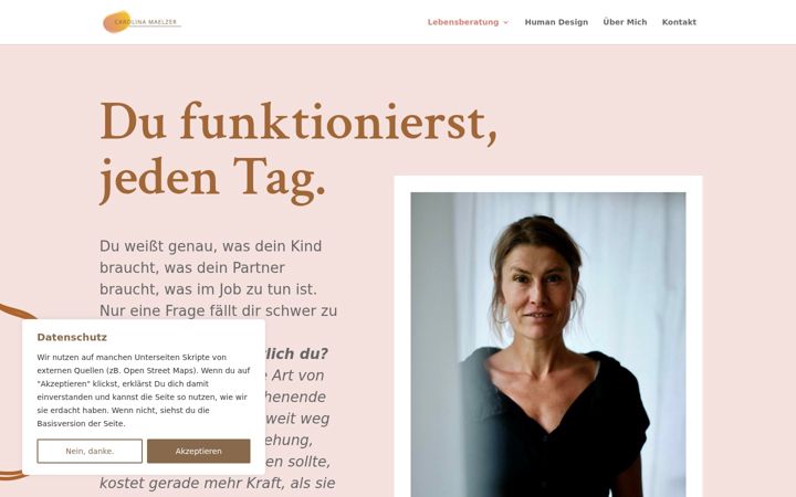 Screenshot of carolinamaelzer.at