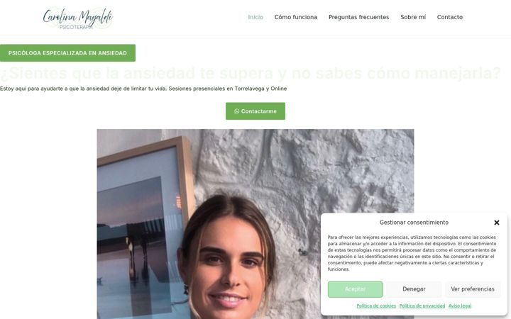 Screenshot of carolinamagaldi.com