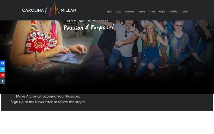 Screenshot of carolinamillan.net