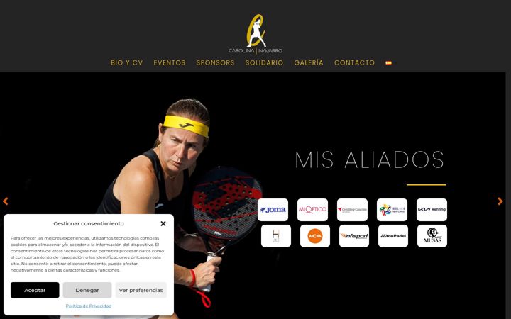 Screenshot of carolinanavarro.com