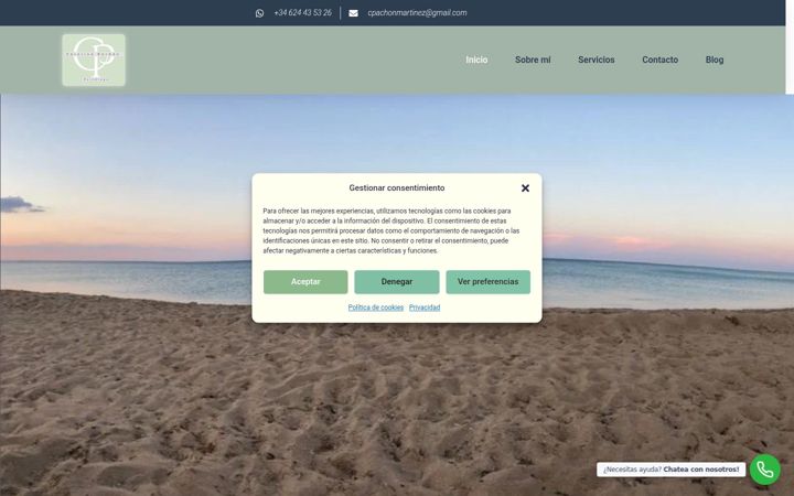 Екранна снимка на carolinapachonconsultoriaypsicologia.es