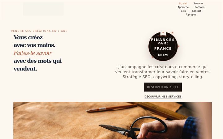 Screenshot of carolinapasquier.com