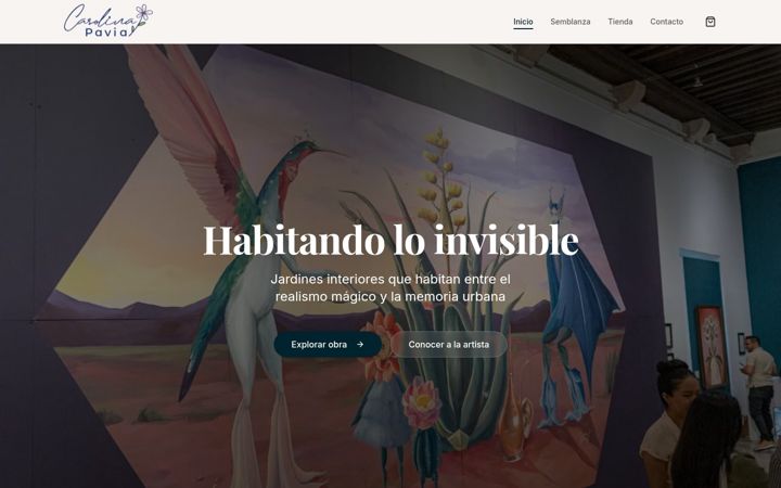 Screenshot of carolinapavia.com.mx