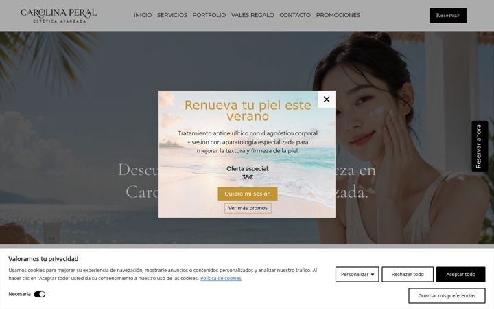 Screenshot of carolinaperalesteticaavanzada.com