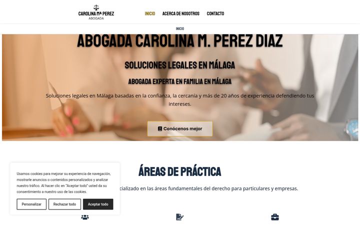 Screenshot of carolinaperezabogados.com