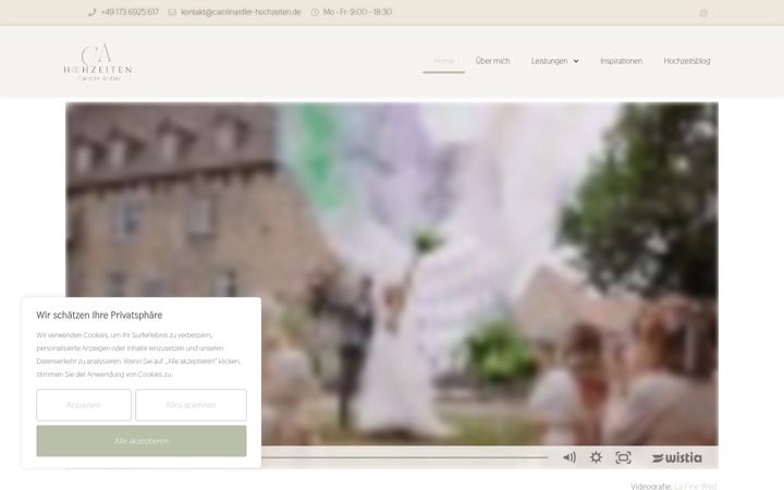 Capture d'écran de carolinardler-hochzeiten.de
