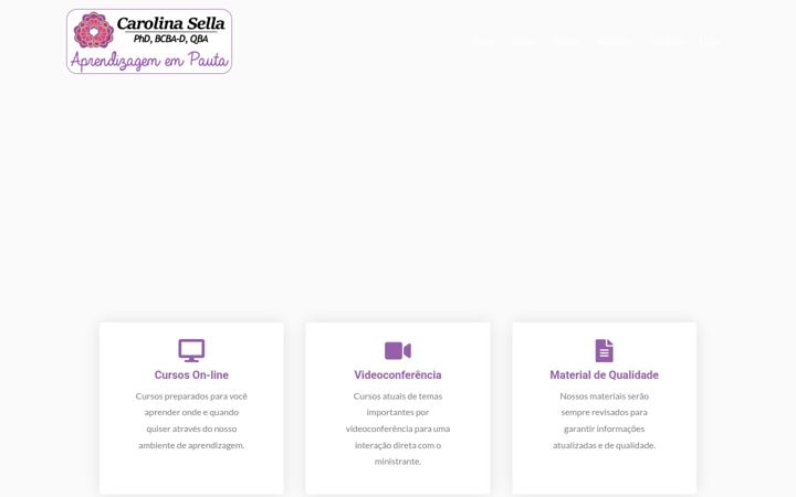 Snímek obrazovky carolinasella.com.br