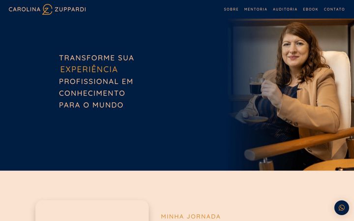 Screenshot of carolinazuppardi.com