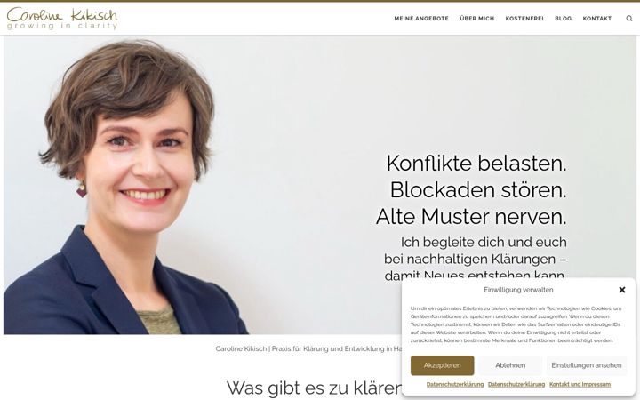 Screenshot of caroline-kikisch.de