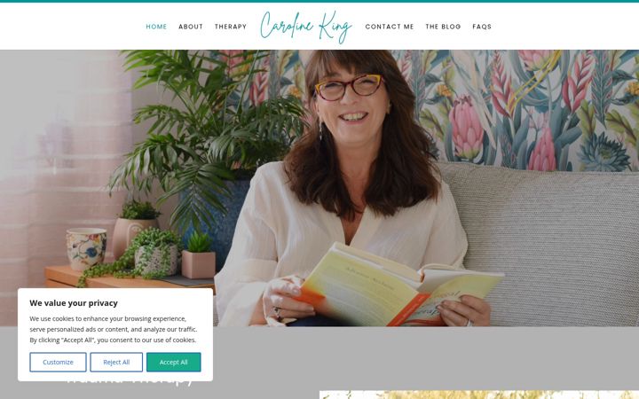 Screenshot of caroline-king.co.uk