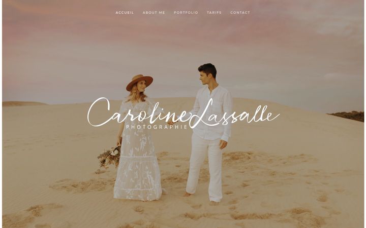 Ekrānuzņēmums no caroline-lassalle.fr