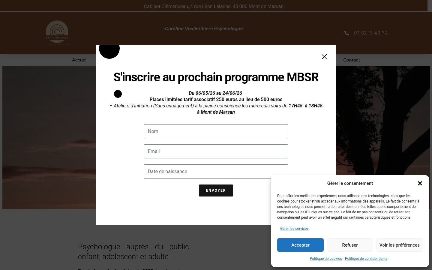 Sutikimo reklamjuostės, rodytos prieš bet kokią sąveiką, ekrano kopija
