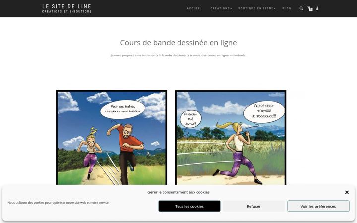Screenshot of carolineallart.com
