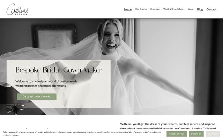 Screenshot of carolinearthur.com
