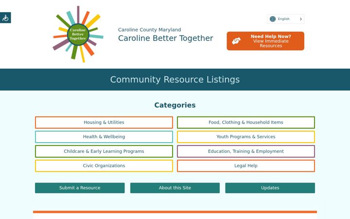 Kuvakaappaus sivustosta carolinebettertogether.org
